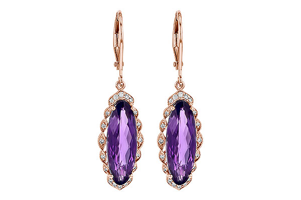 C190-62190: EARR 4.75 AMETHYST 4.90 TGW