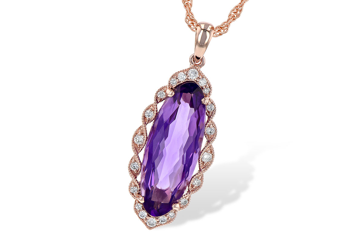 C190-62199: NECK 3.60 AMETHYST 3.74 TGW