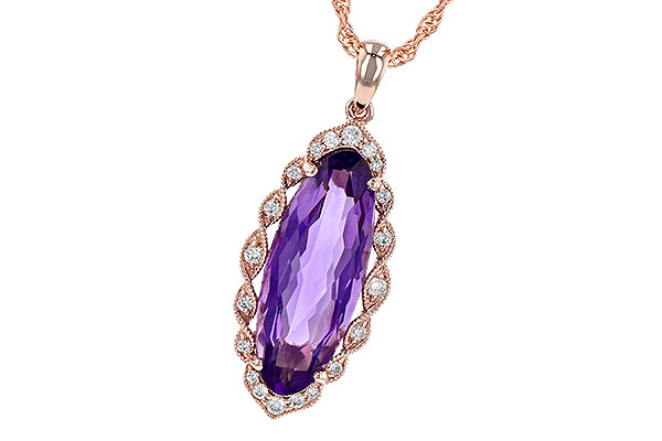 C190-62199: NECK 3.60 AMETHYST 3.74 TGW