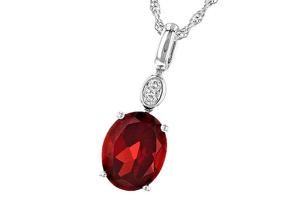 C190-62272: NECK 2.90 GARNET 2.93 TGW (10x8MM GAR)