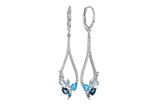 C273-31336: EARR 1.08 BLUE TOPAZ 1.35 TGW