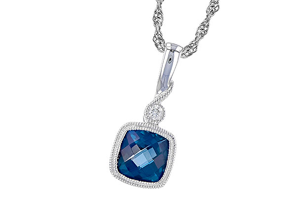 C274-18554: NECK 1.05 LONDON BLUE TOPAZ 1.07 TGW