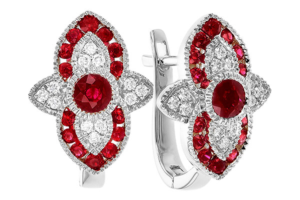 C274-18581: EARR .78 TW RUBY .90 TGW