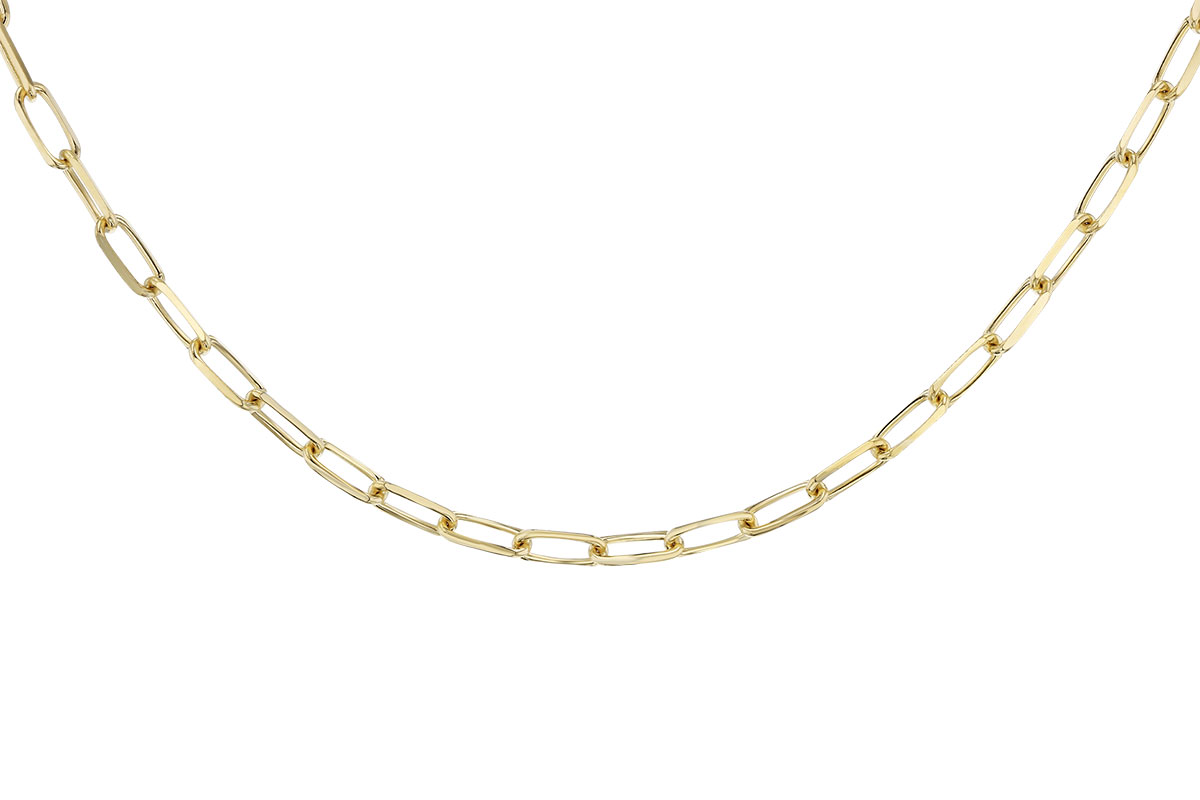 C274-24072: PAPERCLIP LG (8IN, 4.0MM, 14KT, LOBSTER CLASP)