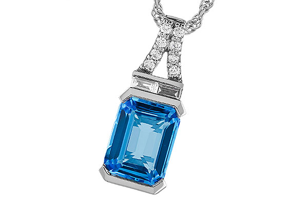 C274-24945: NECK 2.64 LONDON BLUE TOPAZ 2.80 TGW (9x7MM BT)