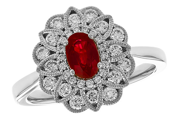 C274-25854: LDS RG .55 TW RUBY 1.07 TGW (6x4MM RUBY)