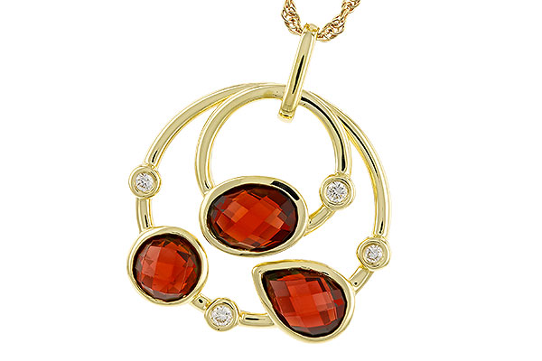 C275-09472: NECKLACE 2.88 GARNET 2.94 TGW