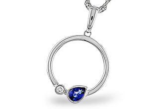 C275-11354: NECKLACE .26 SAPPHIRE .28 TGW