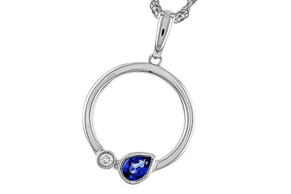 C275-11354: NECKLACE .26 SAPPHIRE .28 TGW