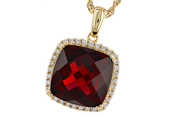 C275-12245: NECKLACE 9.26 GARNET 9.51 TGW (12MM CU)