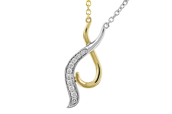 C275-14063: NECKLACE .10 TW (18")