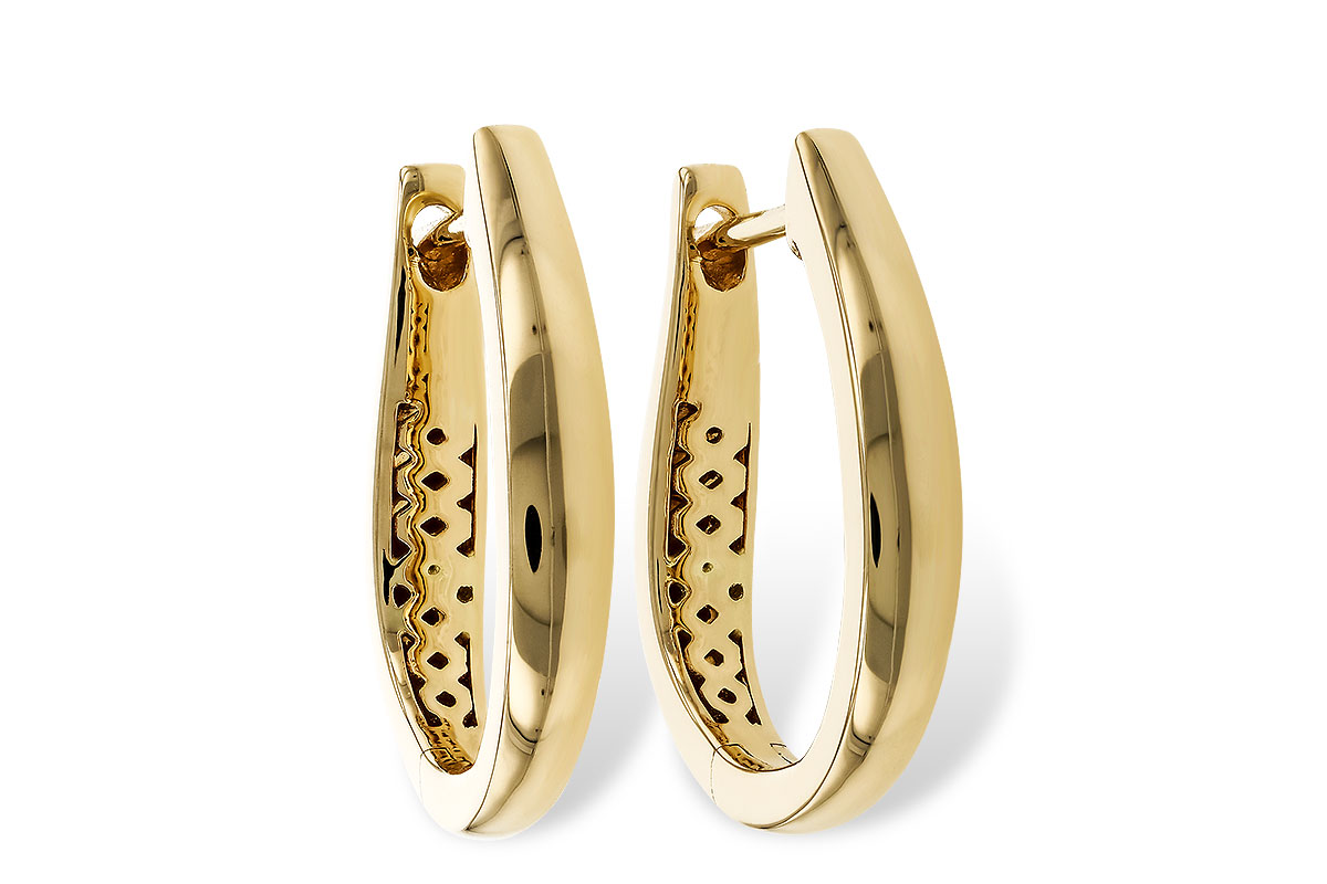 C275-14990: GOLD EARRINGS (17MM)