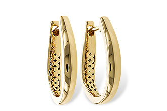 C275-14990: GOLD EARRINGS (17MM)