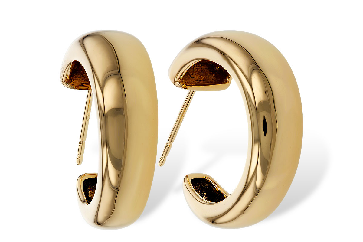 C275-16745: GOLD EARRINGS (20MM)