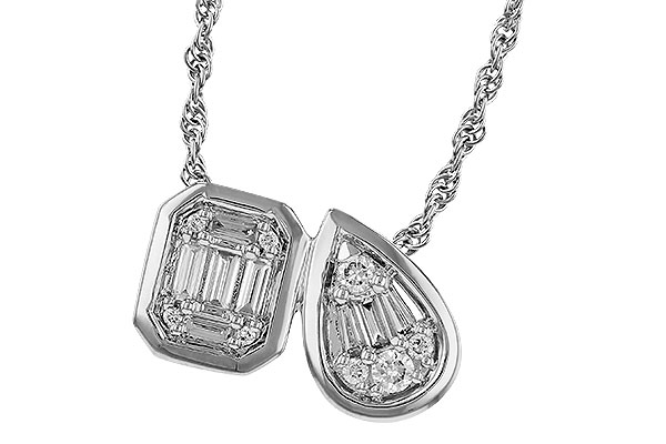 C275-16790: NECKLACE .17 BAG .25 TW