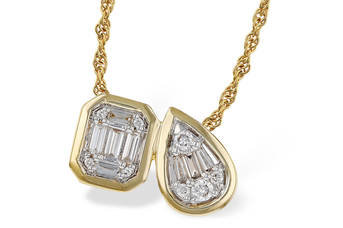 C275-16790: NECKLACE .17 BAG .25 TW