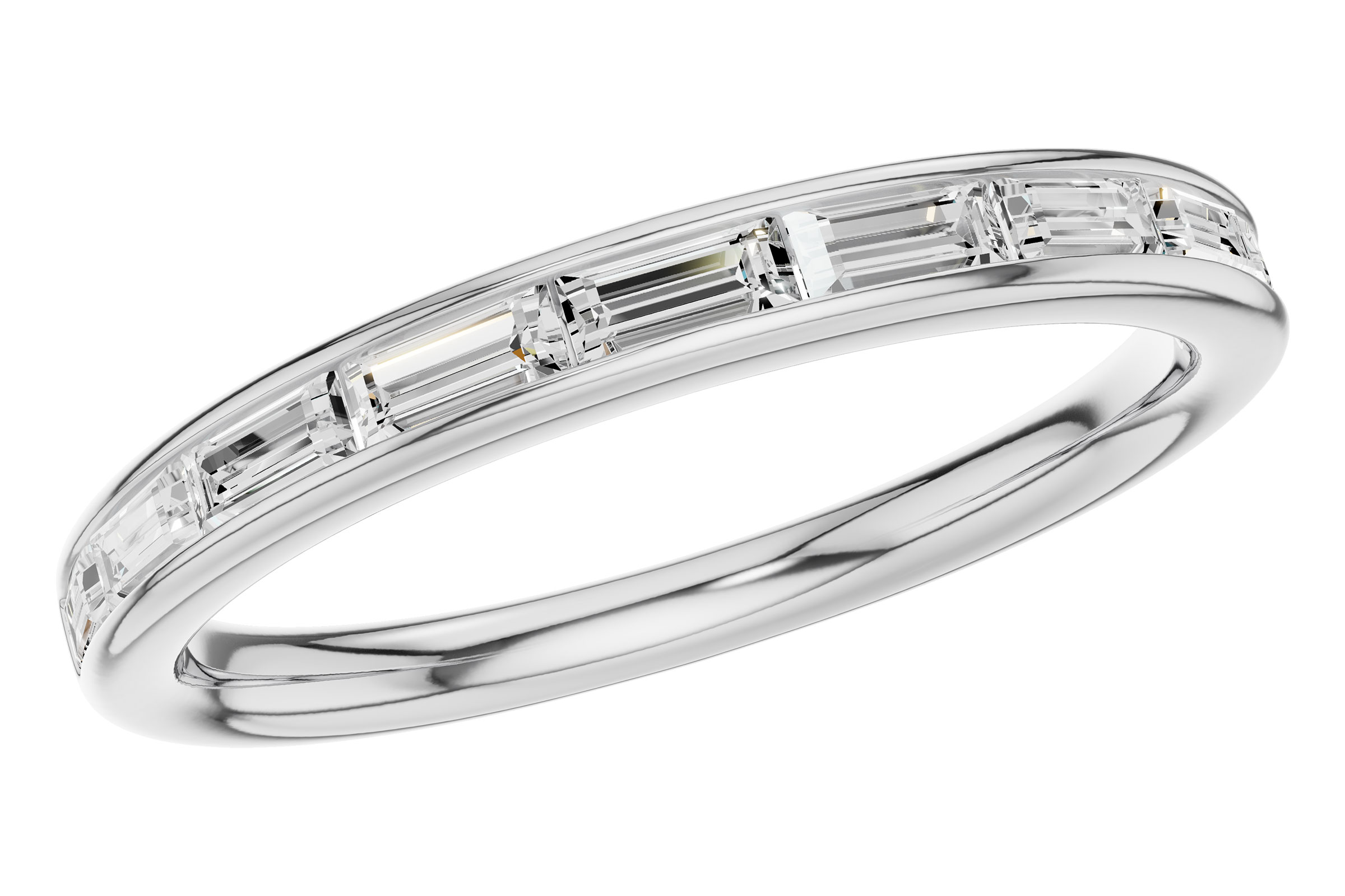 C276-00381: LDS DIA WED RG .44 TW BAGUETTES