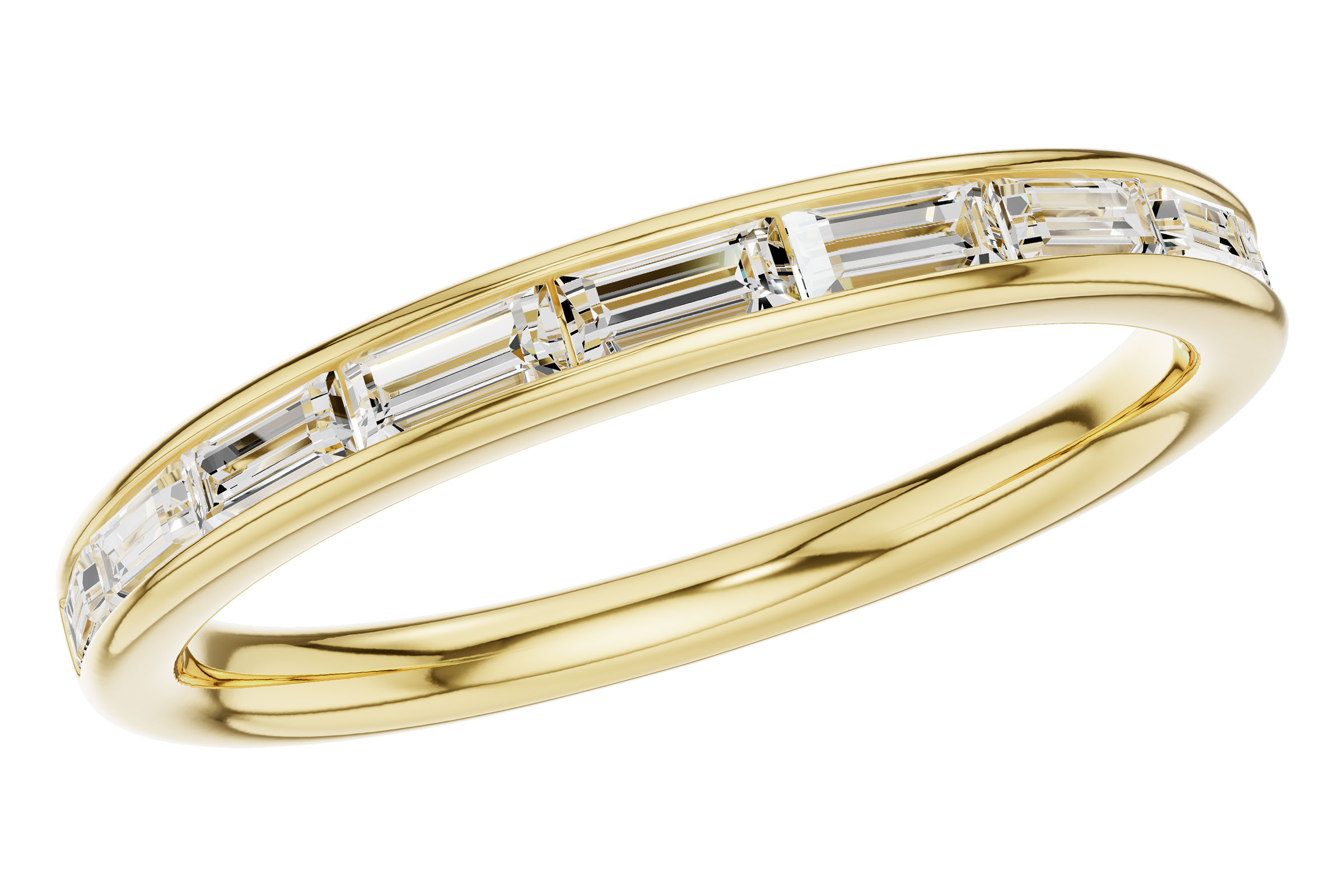 C276-00381: LDS DIA WED RG .44 TW BAGUETTES