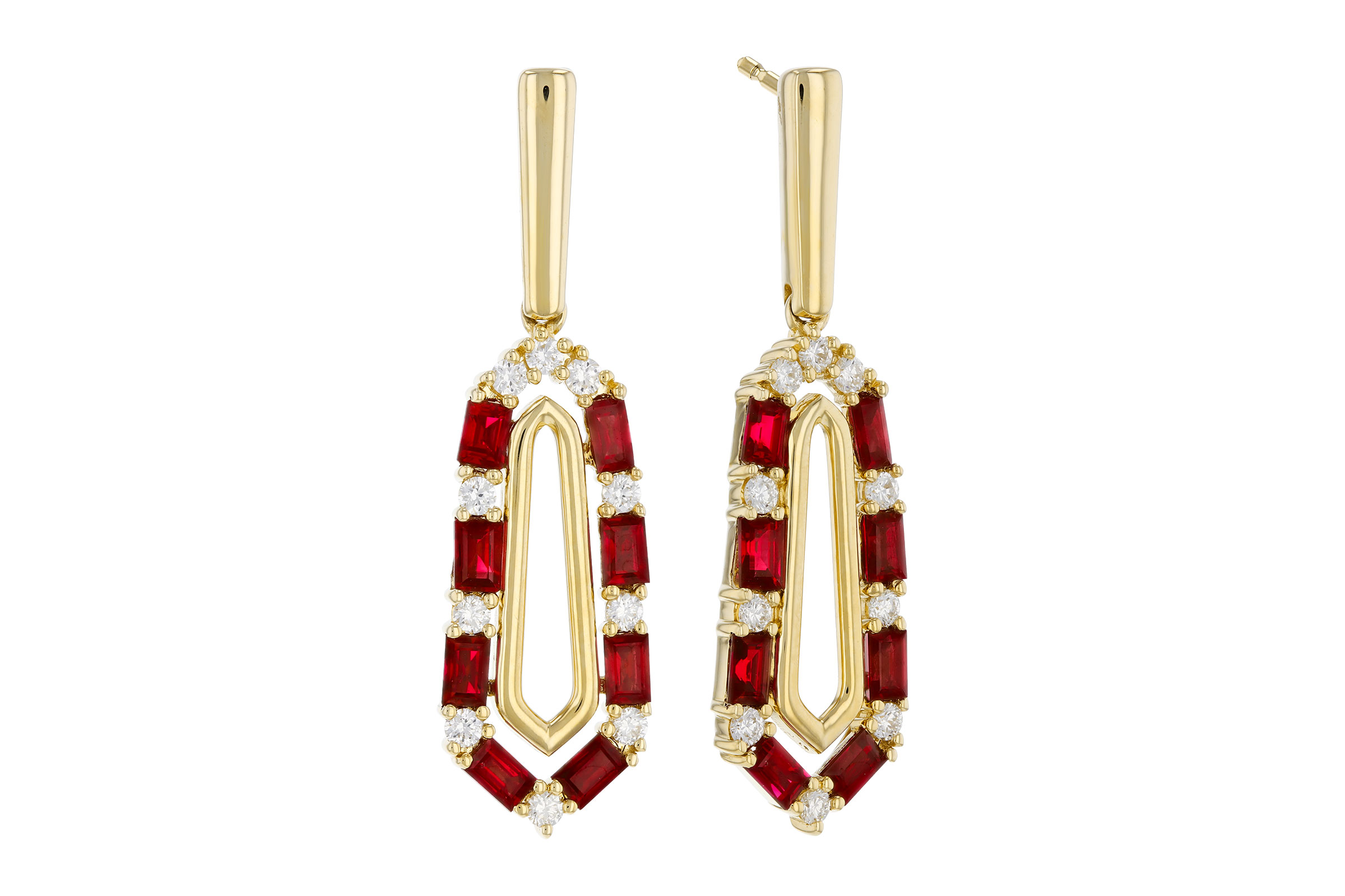 C276-03145: EARR .98 TW RUBY 1.26 TGW