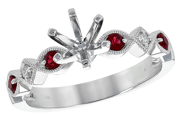 D190-54954: LDS SEMI DIA RG .20 RUBY .24 TGW