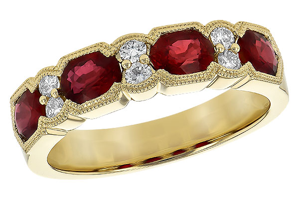 D190-56799: LDS WED RG 1.66 RUBY 1.84 TGW (5x4MM RUBY)