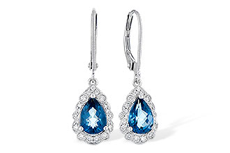 D273-34999: EARR 1.48 TW LONDON BLUE TOPAZ 1.63 TGW