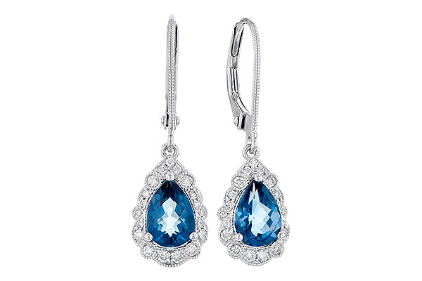 D273-34999: EARR 1.48 TW LONDON BLUE TOPAZ 1.63 TGW