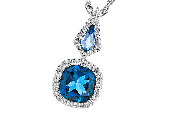 D274-22199: NECK 2.24 TW LONDON BLUE TOPAZ 2.40 TGW