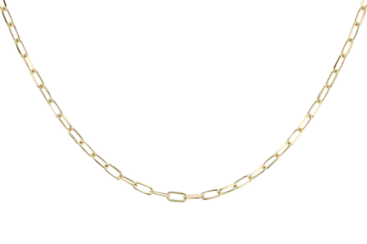 D274-24081: PAPERCLIP MD (24", 3.10MM, 14KT, LOBSTER CLASP)