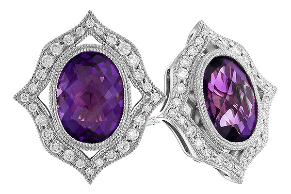 D274-24981: EARR 2.12 TW AMETHYST 2.36 TGW (8x6 MM AMY)