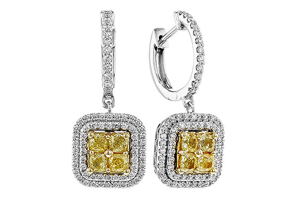 D275-12236: EARR 1.04 FANCY YELLOW DIAMONDS 1.62 TW