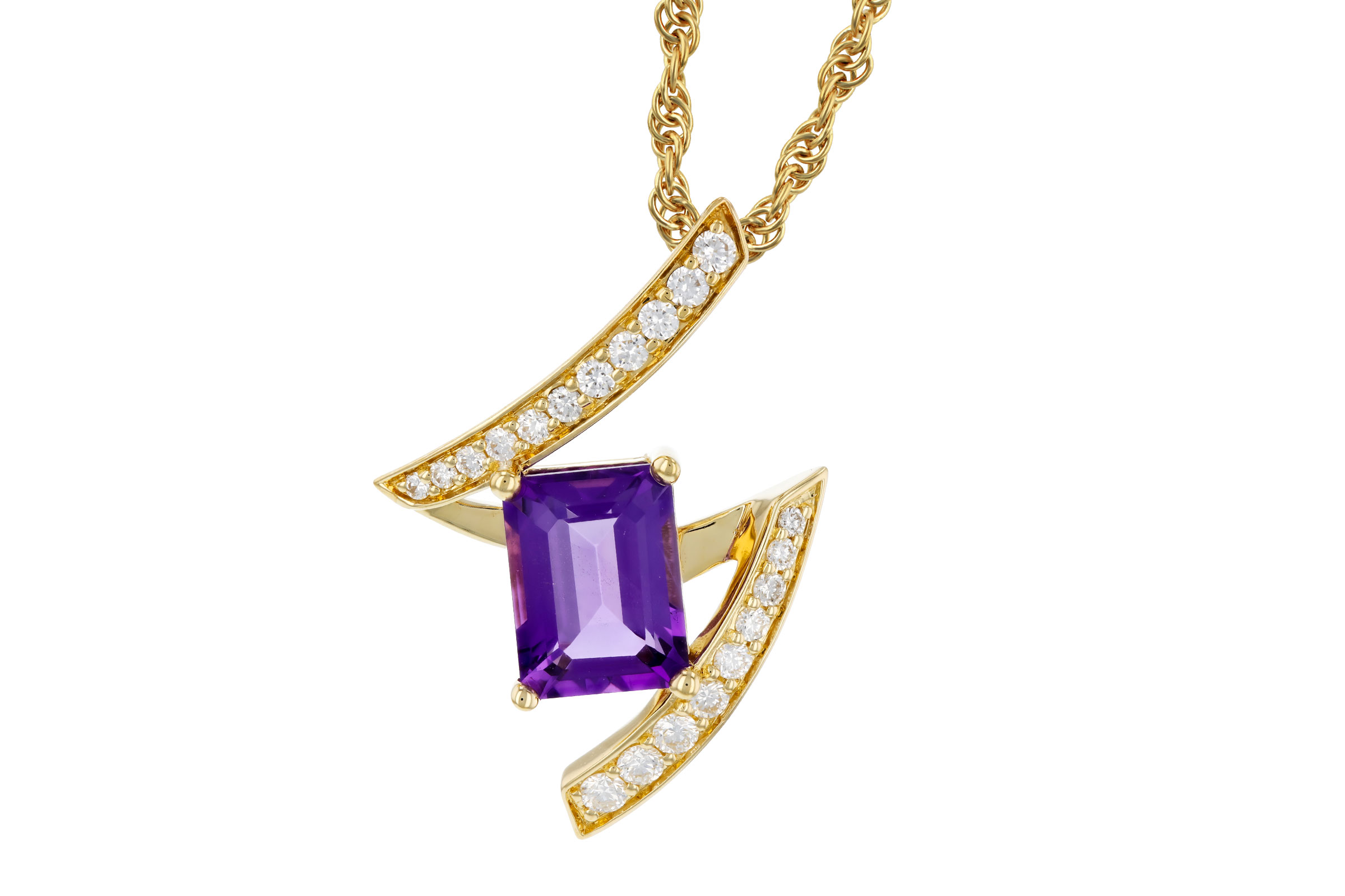 D276-03154: NECKLACE 1.36 AMETHYST 1.56 TGW (8x6MM AMY)