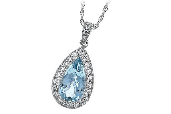 E006-08626: NECKLACE 2.20 AQUA 2.55 TGW
