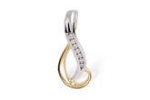 E186-99526: K096-95835 YG SWIRL/WG CHANNEL .16 TW