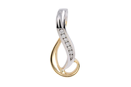 E186-99526: K096-95835 YG SWIRL/WG CHANNEL .16 TW