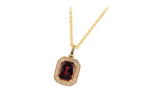 E187-84090: NECK 1.93 GARNET 2.04 TGW