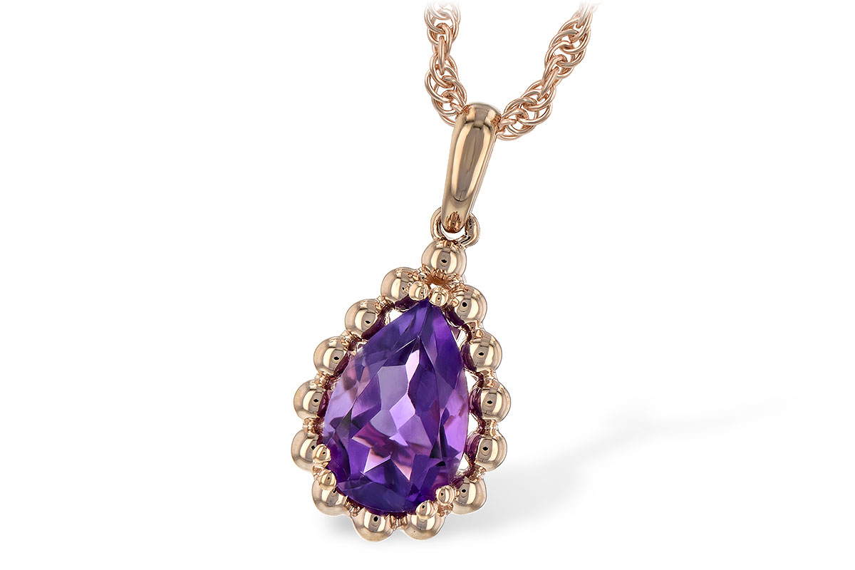 E189-67708: NECKLACE 1.06 CT AMETHYST