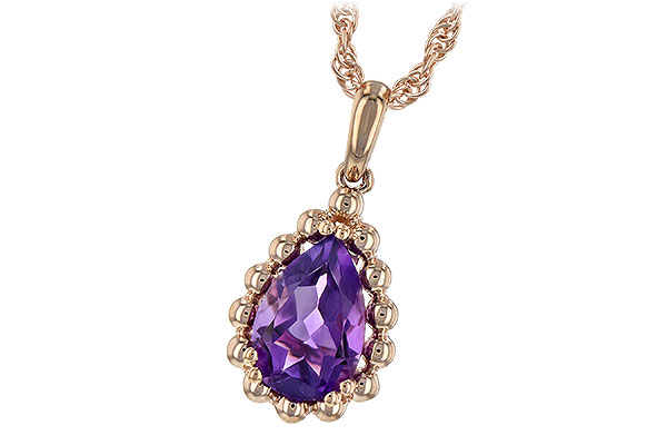 E189-67708: NECKLACE 1.06 CT AMETHYST