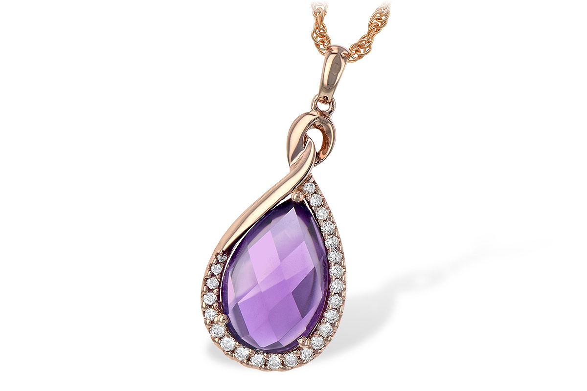 E189-72272: NECK 3.91 AMETHYST 4.10 TGW