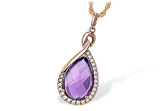 E189-72272: NECK 3.91 AMETHYST 4.10 TGW