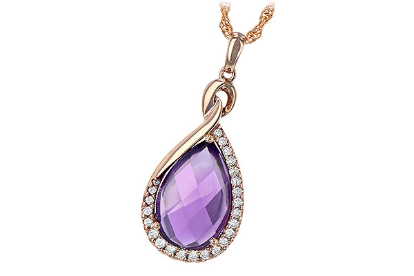 E189-72272: NECK 3.91 AMETHYST 4.10 TGW