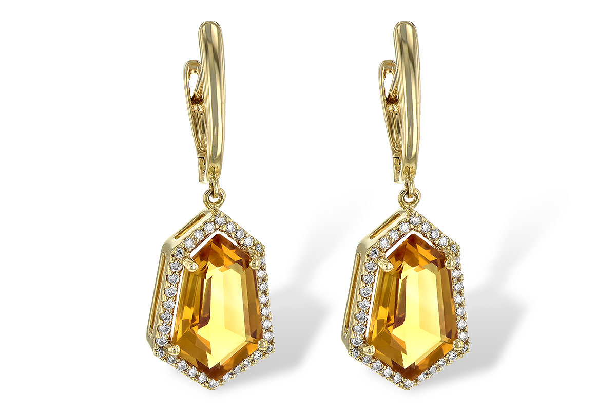 E190-55863: EARR 3.80 TW CITRINE 4.05 TGW