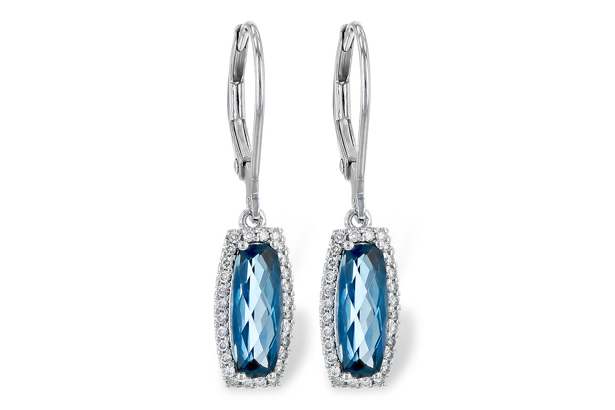 E190-60399: EARR 2.10 LONDON BLUE TOPAZ 2.28 TGW