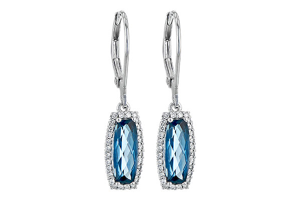 E190-60399: EARR 2.10 LONDON BLUE TOPAZ 2.28 TGW