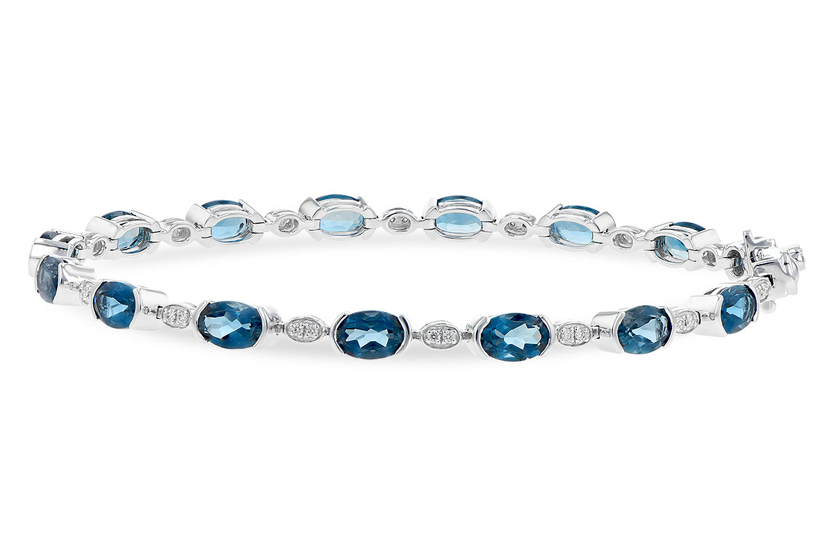 E190-60454: BRACELET 7.20 LONDON BLUE TOPAZ 7.36 TGW