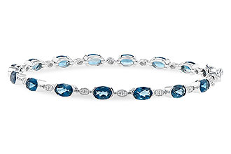 E190-60454: BRACELET 7.20 LONDON BLUE TOPAZ 7.36 TGW