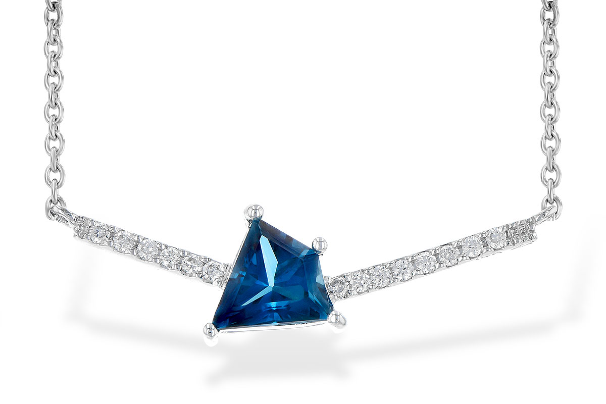 E190-61290: NECK .87 LONDON BLUE TOPAZ .95 TGW