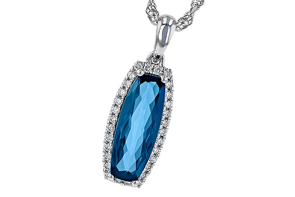 E190-62190: NECK 1.58 LONDON BLUE TOPAZ 1.70 TGW