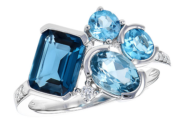 E273-34045: LDS RG 3.08 BLUE TOPAZ TW 3.15 TGW