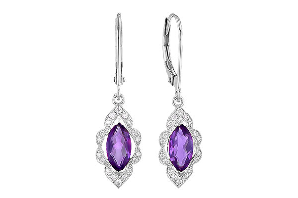 E273-35826: EARR .92 TW AMETHYST 1.07 TGW